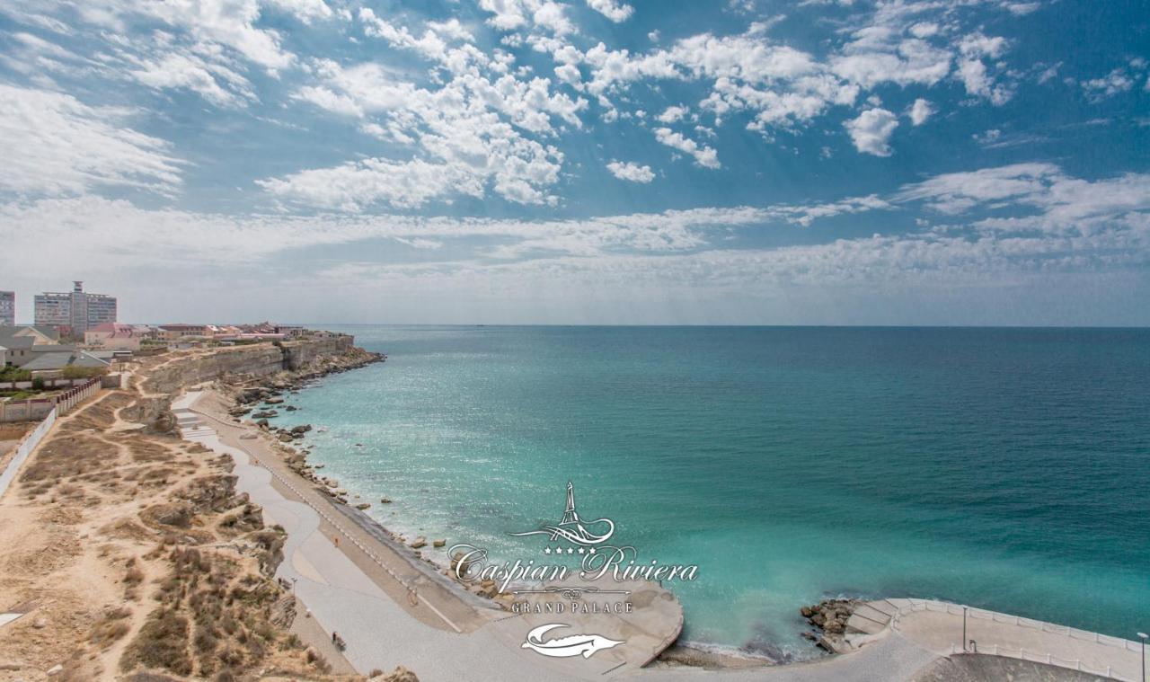 Caspian Riviera Grand Palace Hotel Aktau  Exterior foto Aerial view of the bay